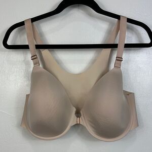 Soma Vanishing 360 Perfect Coverage Front Closure Bra In Beige Size 42 D